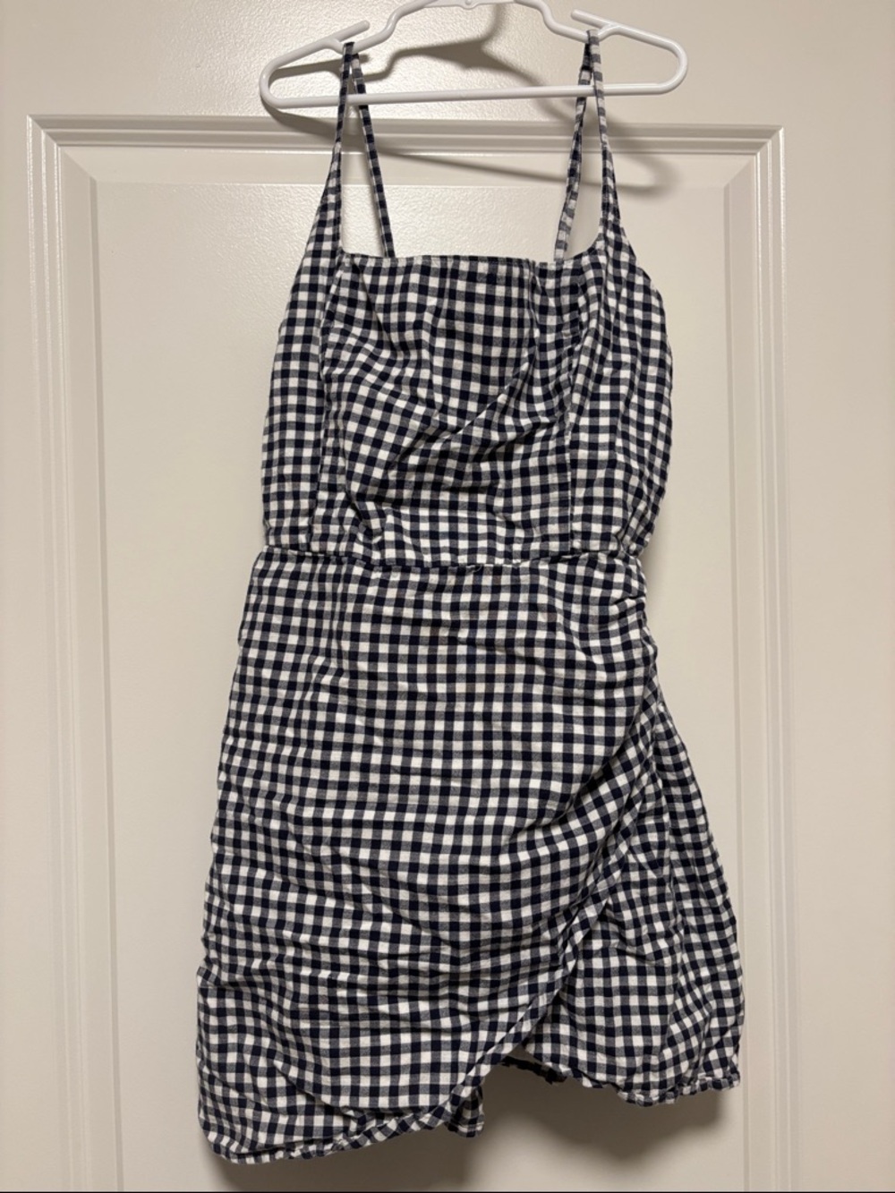 Abercrombie & Fitch Black and White Gingham Mini Dress